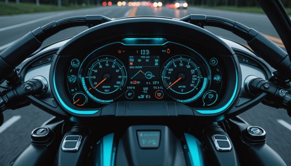 La technologie connectée envahit les tableaux de bord moto