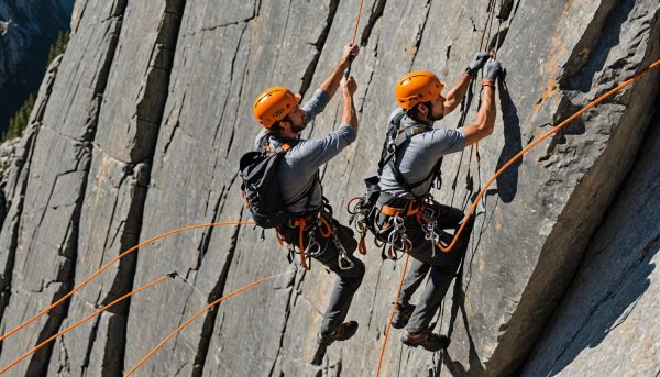Savez vous maîtriser la descente en rappel sur une falaise ?